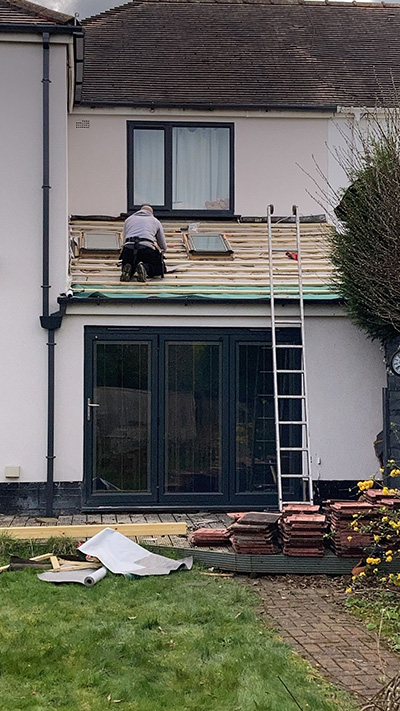 Preparing a new roof