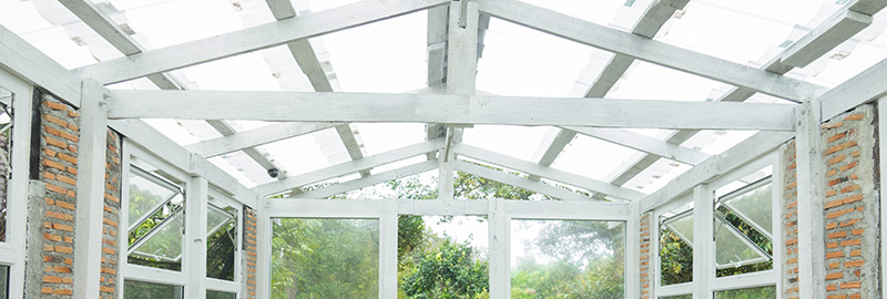 Old conservatory roof